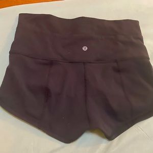 High waisted Black Lululemon short shorts